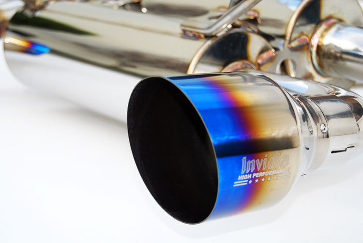 Invidia 09-21 Nissan 370z Gemini Single Layer Titanium tip Cat-back Exhaust