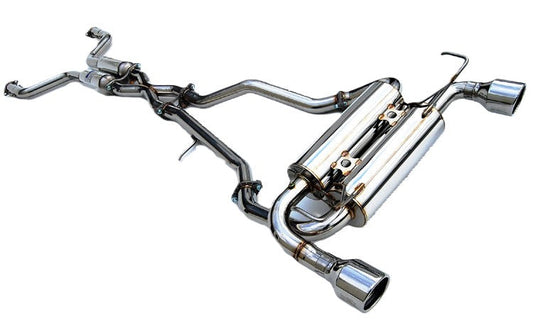 Invidia 14-Up Infiniti Q50 Gemini Rolled S.S. tip Cat-back Exhaust