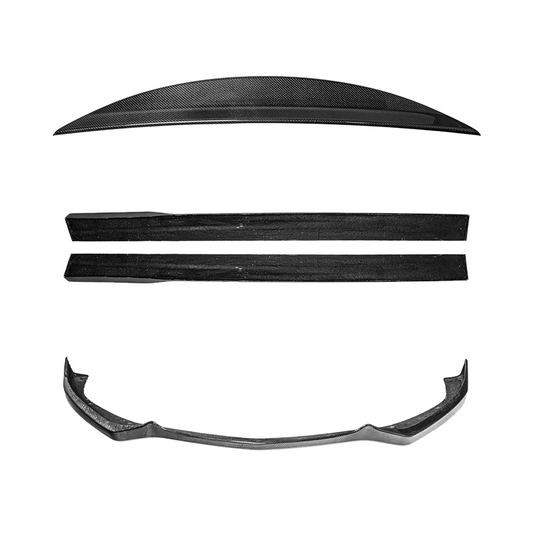 2013-15 Chevrolet SS Carbon Fiber Front Lip Splitter Side Skirts & Rear Spoiler