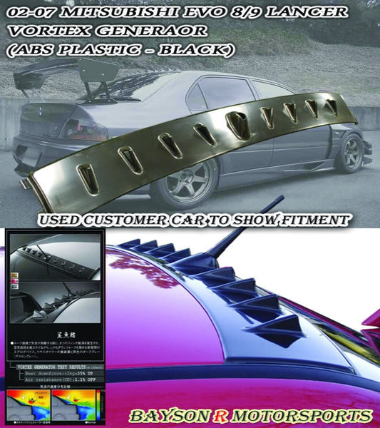 VG Style Roof Fin Spoiler For 2001-2007 Mitsubishi Evolution-7/8/9