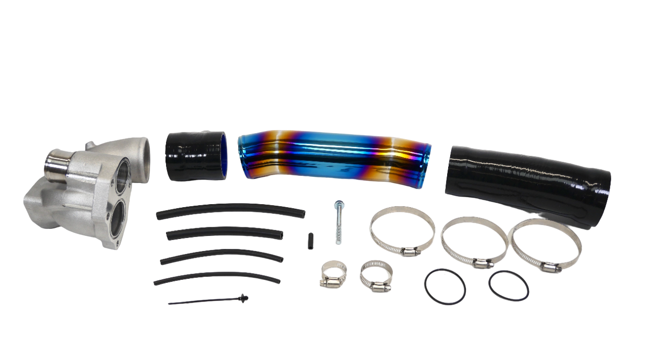 PLM Turbo Inlet Pipe Kit Stainless Burnt Blue - 2016+ FC Civic 1.5T