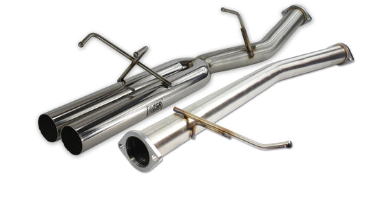 ISR Performance EP (Straight Pipes) Dual Tip Exhaust 3in - 89-94 (S13) Nissan 240sx