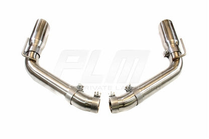 PLM Axle Back Exhaust Muffler Delete - Chevy Camaro V8 2010 - 2015 Stainless Steel