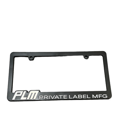 PLM PRIVATE LABEL MFG License Plate Frame