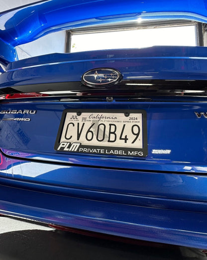 PLM PRIVATE LABEL MFG License Plate Frame