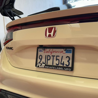 PLM PRIVATE LABEL MFG License Plate Frame