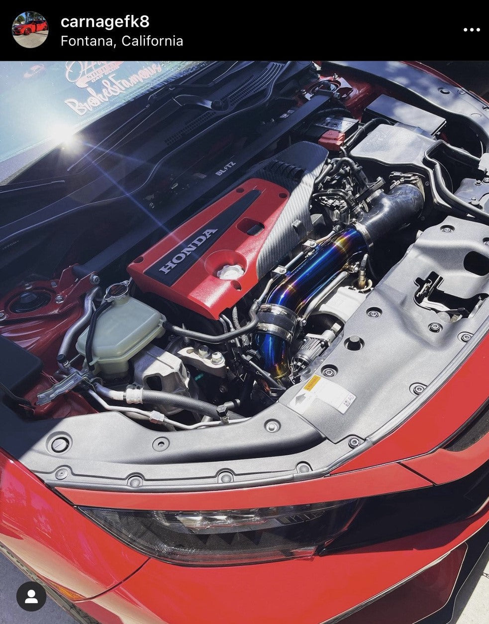 PLM Turbo Inlet Pipe Kit Stainless Burnt Blue - 23+ Integra 22+Civic