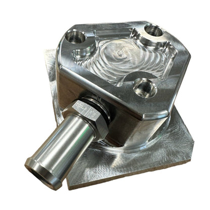 Precision Works Swivel Neck Housing Recirculation Fitting Universal AN8