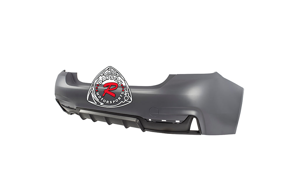 MP Style Rear Bumper For 2014-2020 BMW 4-Series (2Dr, F32/F33 Single Outlet, Dual Tips)