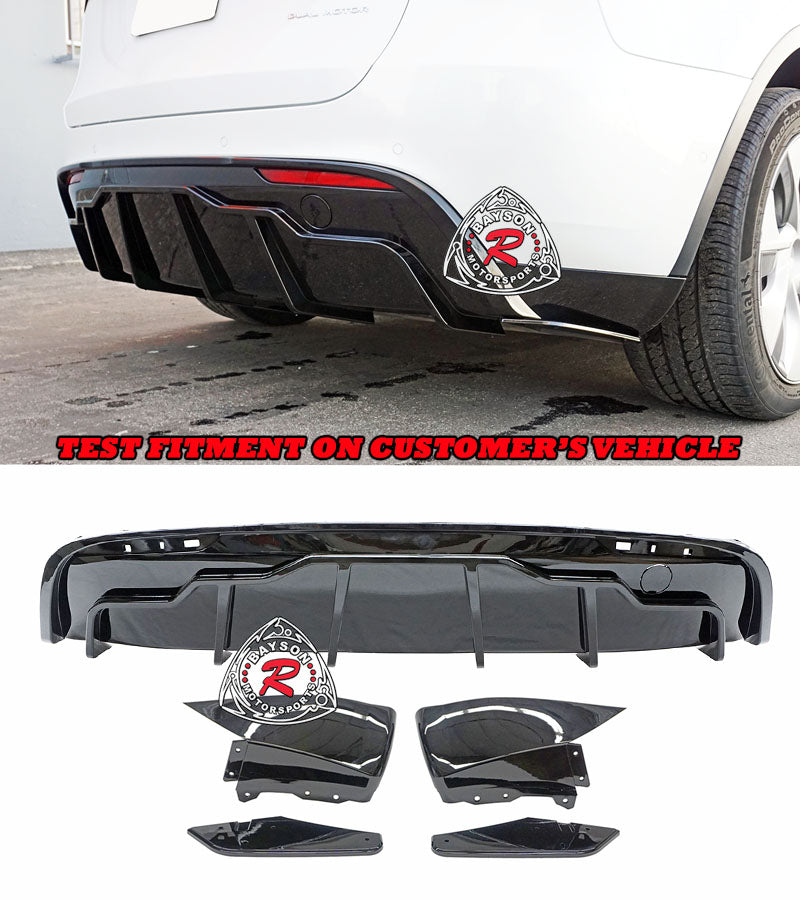 F Style Rear Diffuser For 2020-2024 Tesla Model-Y