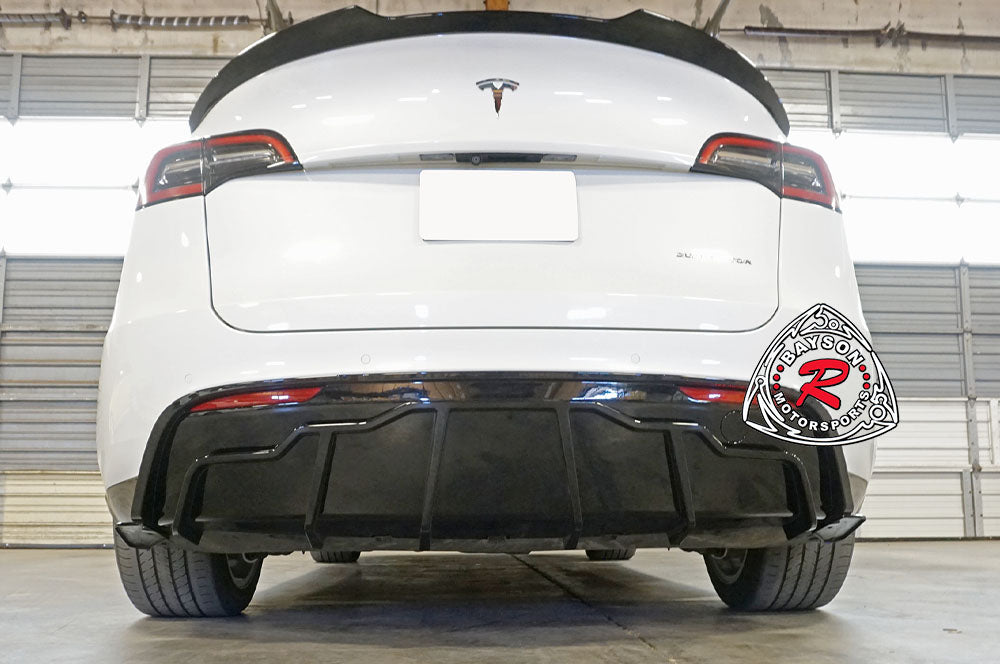 F Style Rear Diffuser For 2020-2024 Tesla Model-Y