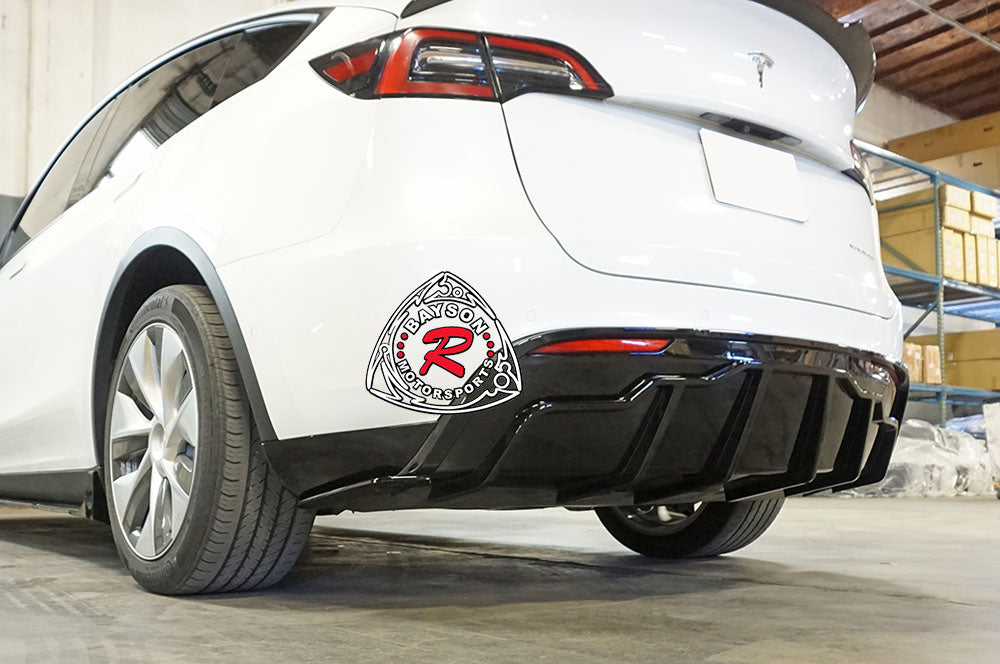 F Style Rear Diffuser For 2020-2024 Tesla Model-Y