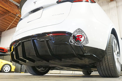 F Style Rear Diffuser For 2020-2024 Tesla Model-Y