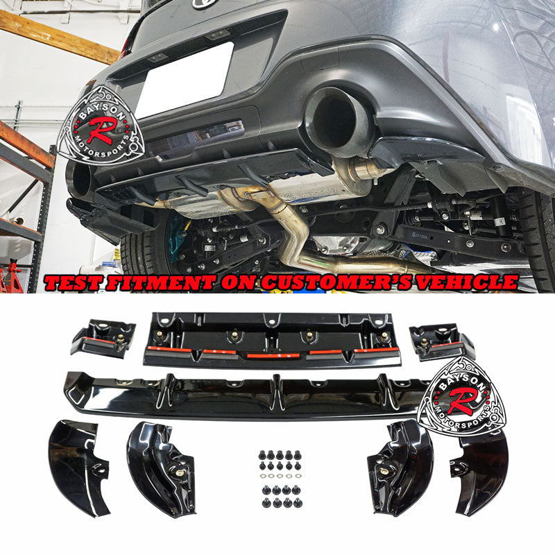 T Style Rear Diffuser (ABS Plastic) For 2022-2026 Subaru BRZ