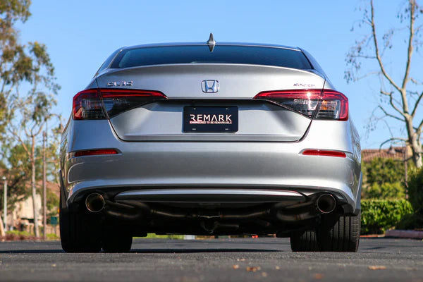 REMARK Catback Exhaust. Honda Civic Sport Sedan (FE2). LINK LOOP Spec. Dual Stainless tips