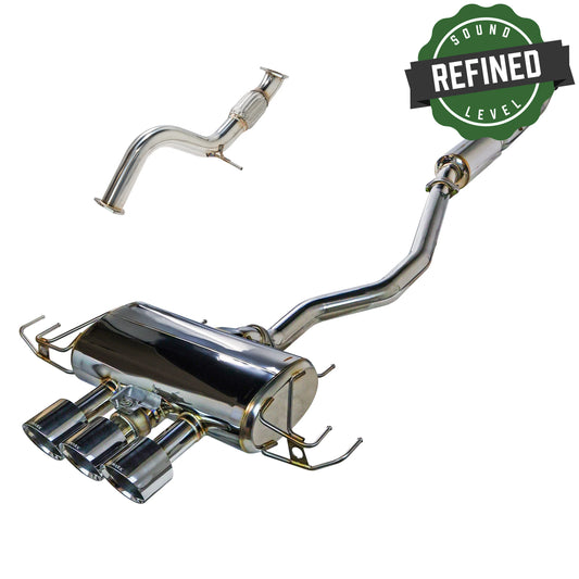REMARK Sports Touring Triple Tip Q-Spec Cat-Back Exhaust + Front Pipe - Honda Civic Type R FL5 [2023+]