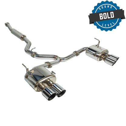 REMARK Catback Exhaust. Subaru WRX STi VA - Stainless Single 4" Quad Tips (Resonated)