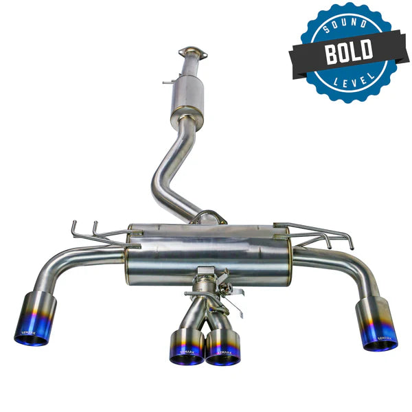REMARK Catback Exhaust. Toyota GR Corolla. Elite Spec Quad Tip Full Titanium Con