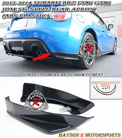 ST Style Rear Aprons For 2012-2021 Subaru BRZ