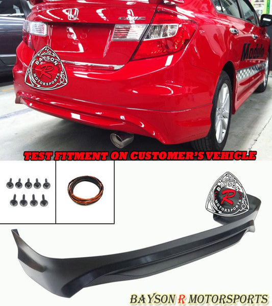 Mod Style Rear Lip For 2012 Honda Civic (4Dr Sedan)