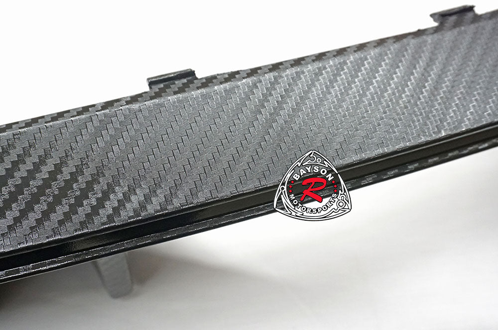 TR Style Rear Lip (Carbon Look) For 2017-2020 Honda Civic Si 4Dr Sedan (Si ONLY)