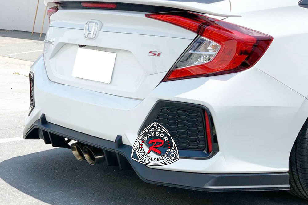 TR Style Rear Lip For 2017-2020 Honda Civic Si (4Dr Sedan, Si ONLY)
