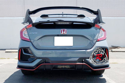 TR Style Rear Lip Diffuser For 2017-2021 Honda Civic (5Dr Hatchback Non-Type R)