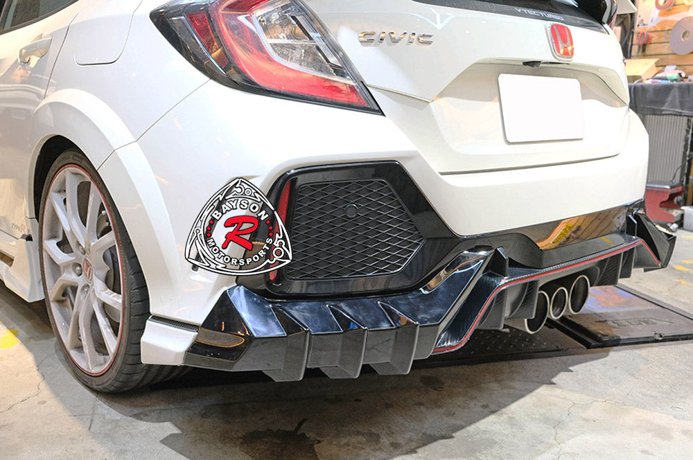 MU Style Rear Lip For 2017-2021 Honda Civic Type R (FK8)