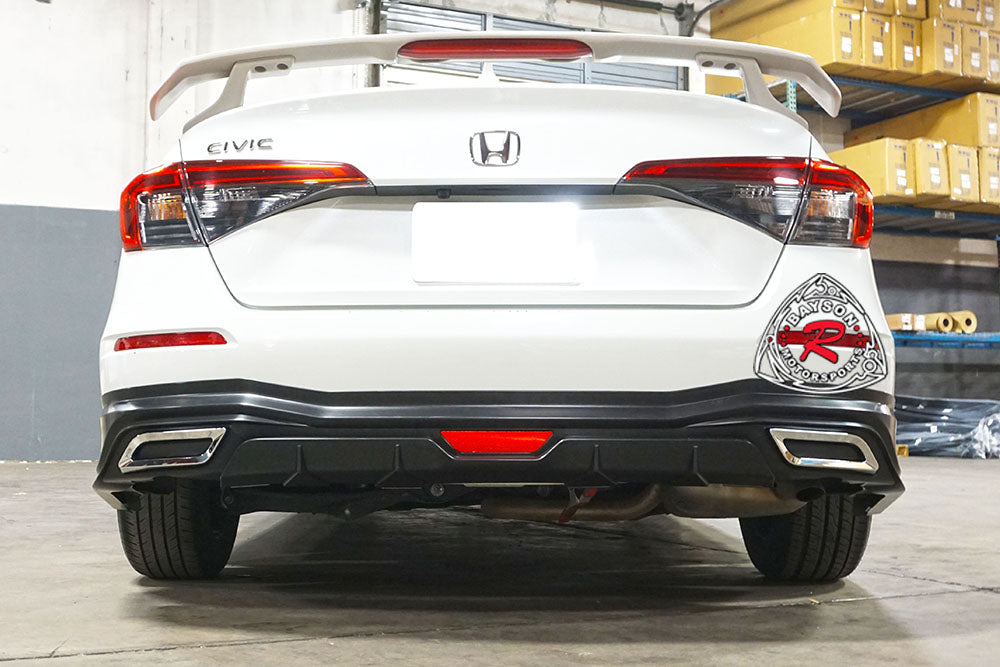 TH Style Rear Lip For 2022-2025 Honda Civic (4 Door Sedan, Non-Sport Model)