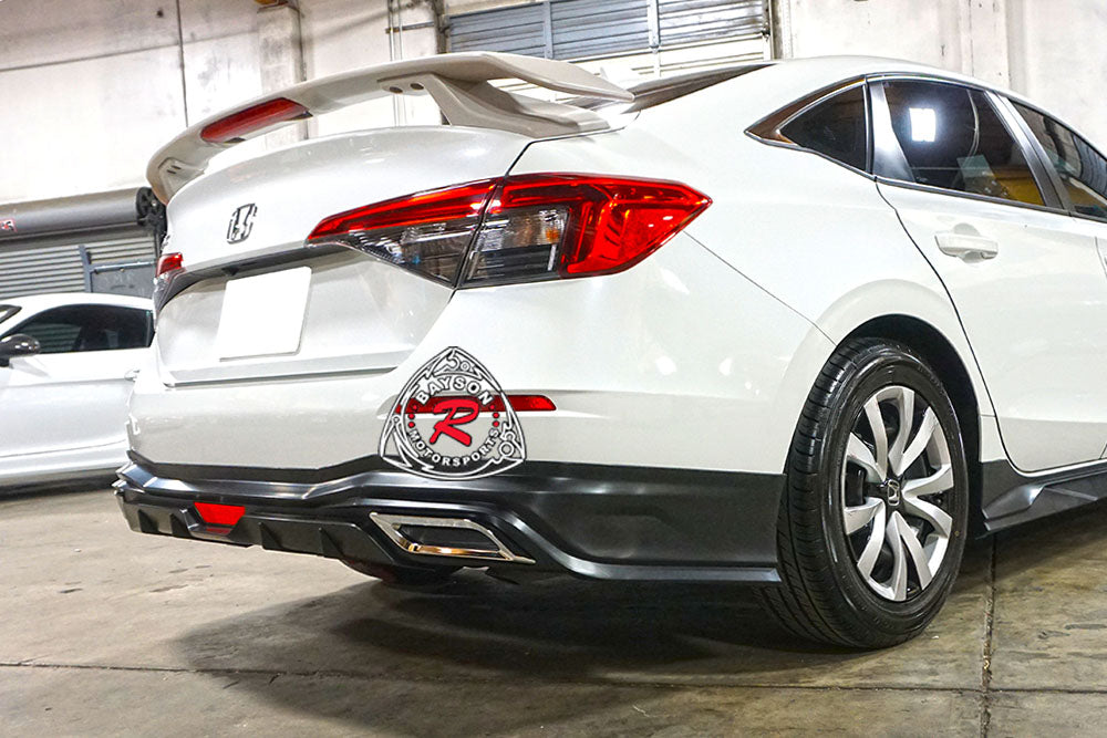 TH Style Rear Lip For 2022-2025 Honda Civic (4 Door Sedan, Non-Sport Model)