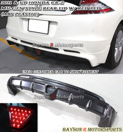 MU Style Full Lip Kit/Front Lip/Side Skirt/Rear Lip For 2011-2012 Honda CR-Z