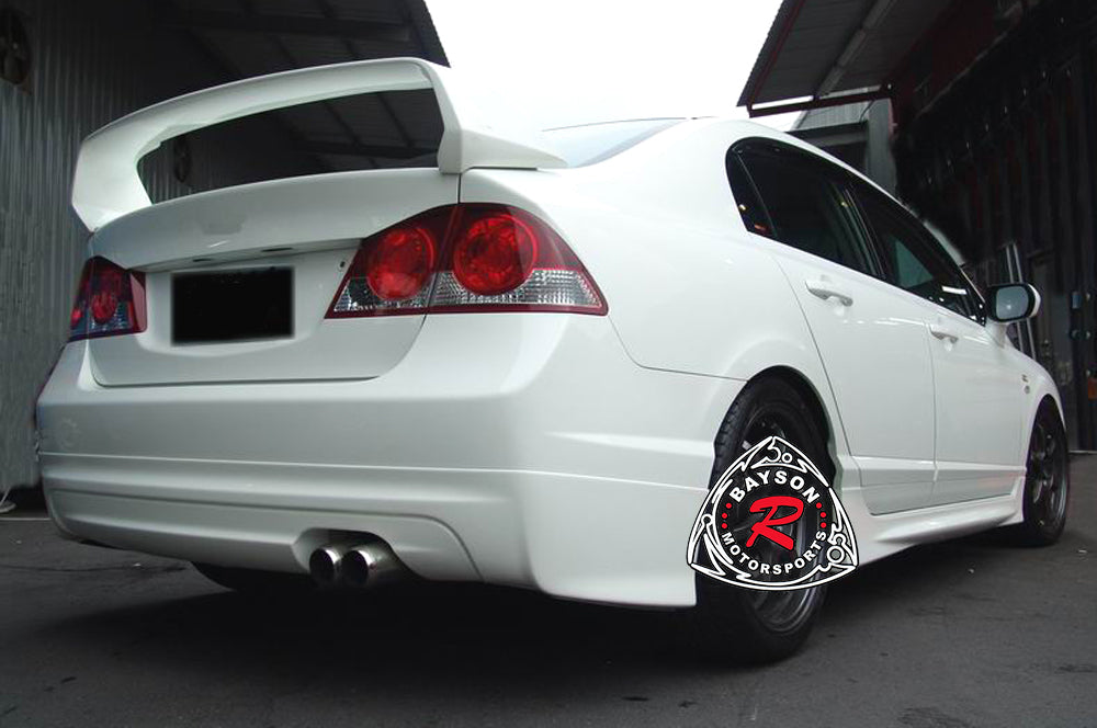 MU Style Rear Lip For 2006-2011 Honda Civic (JDM Spec 4Dr Sedan)