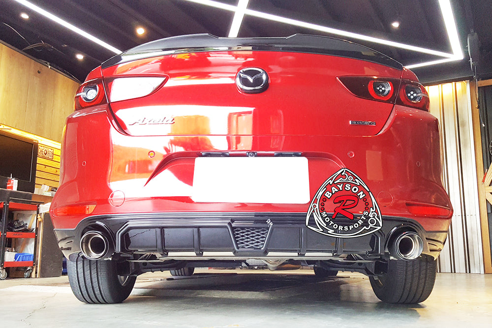 MZ Style Rear Lip For 2019-2024 Mazda-3 (4Dr Sedan)