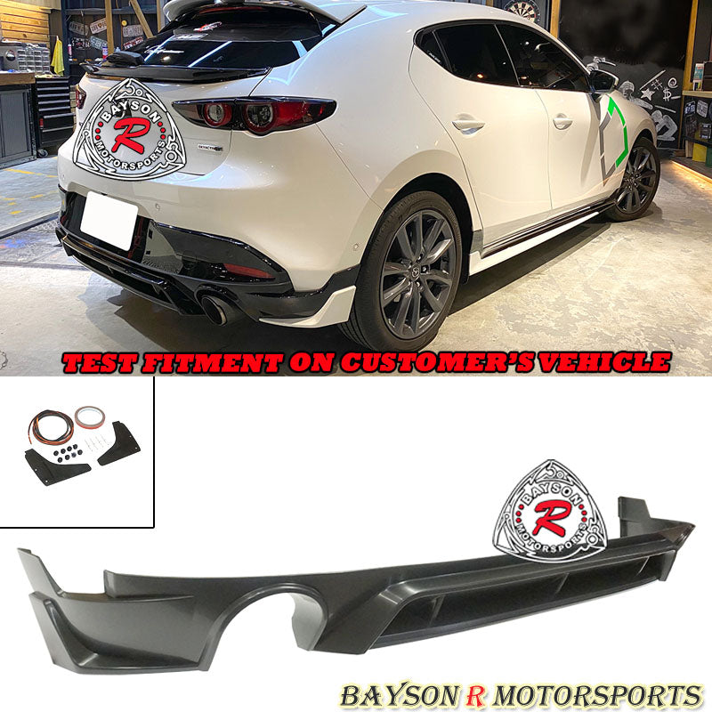 TH Style Rear Lip For 2019-2024 Mazda-3 (5Dr Hatchback)