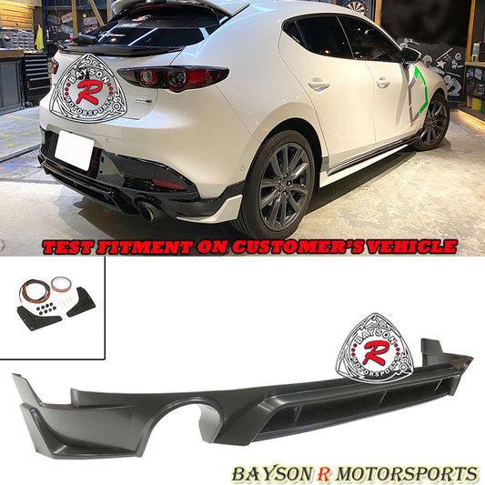 TH Style Rear Lip For 2019-2024 Mazda-3 (5Dr Hatchback)