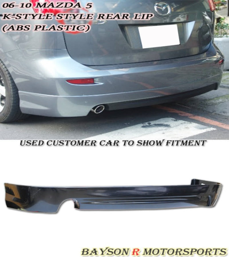 K Style Rear Lip For 2006-2010 Mazda-5
