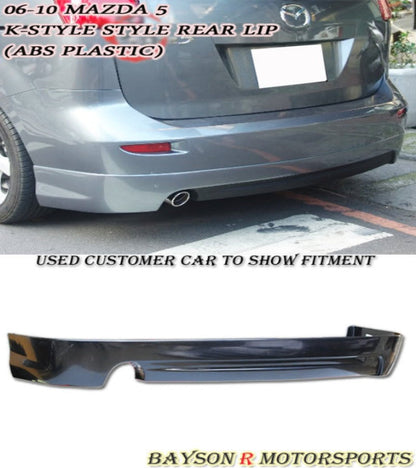 K Style Rear Lip For 2006-2010 Mazda-5
