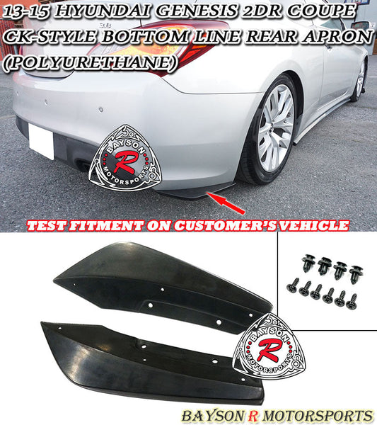 CK Style Rear Aprons For 2013-2015 Hyundai Genesis (2Dr Coupe)
