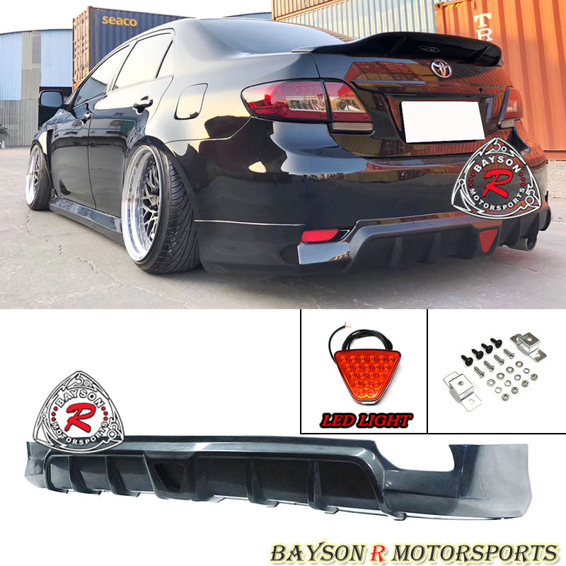 T-Style Rear Lip For 2011-2013 Toyota Corolla