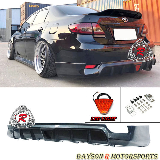 T-Style Rear Lip For 2011-2013 Toyota Corolla