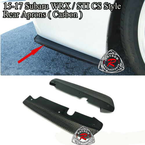 CS Style Rear Aprons (Carbon Fiber) For 2015-2021 Subaru WRX Sti