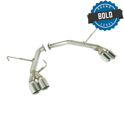 REMARK Axleback Exhaust. Subaru WRX STi VA. Stainless Double Wall Tip (SPT)