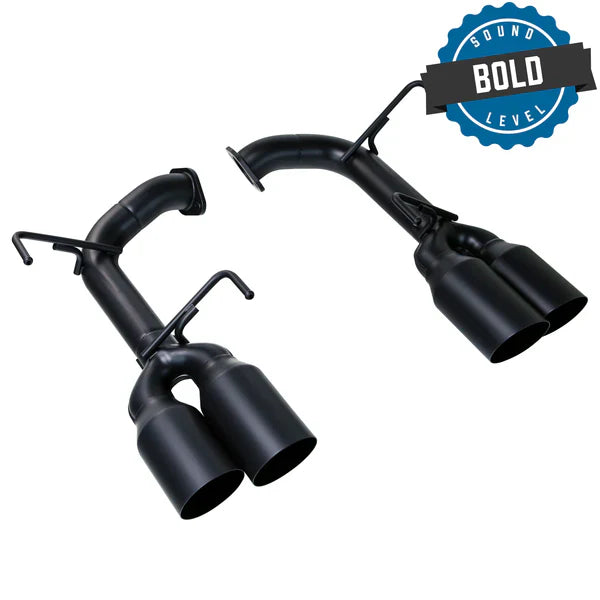REMARK Axleback Exhaust. Subaru WRX STi VA. Stainless Single Wall Tip (4" Stealth Edition)