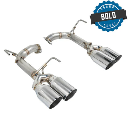 REMARK Axleback Exhaust. Subaru WRX STi VA. Stainless Single Wall Tip (4")