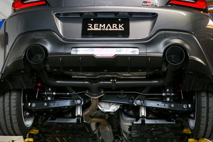 REMARK Axleback Exhaust. Toyota GR86 2022+. Stainless Single Wall Tip - Stealth 4.5"