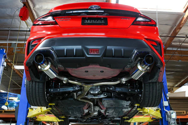 REMARK Axleback Exhaust. Subaru WRX VB - Dual R1 Spec Stainless