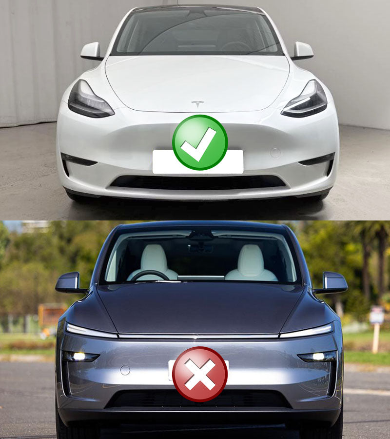 F Style Front Lip For 2020-2025.2 Tesla Model-Y