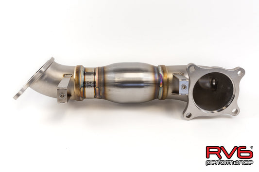 RV6 High Temp Catted Downpipe for 18+ Accord 2.0T-Type-R Turbo Ready