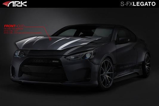 2013-2016 Hyundai Genesis Coupe Legato Carbon Fiber Hood