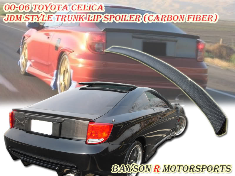 JDM Style Spoiler (Carbon Fiber) For 2000-2006 Toyota Celica